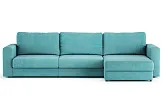 Диван угловой Ларсон 3М Nordic 71 аквамарин - превью 1