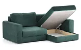 Диван угловой Ларсон 2М Nordic 74 изумруд - превью 3